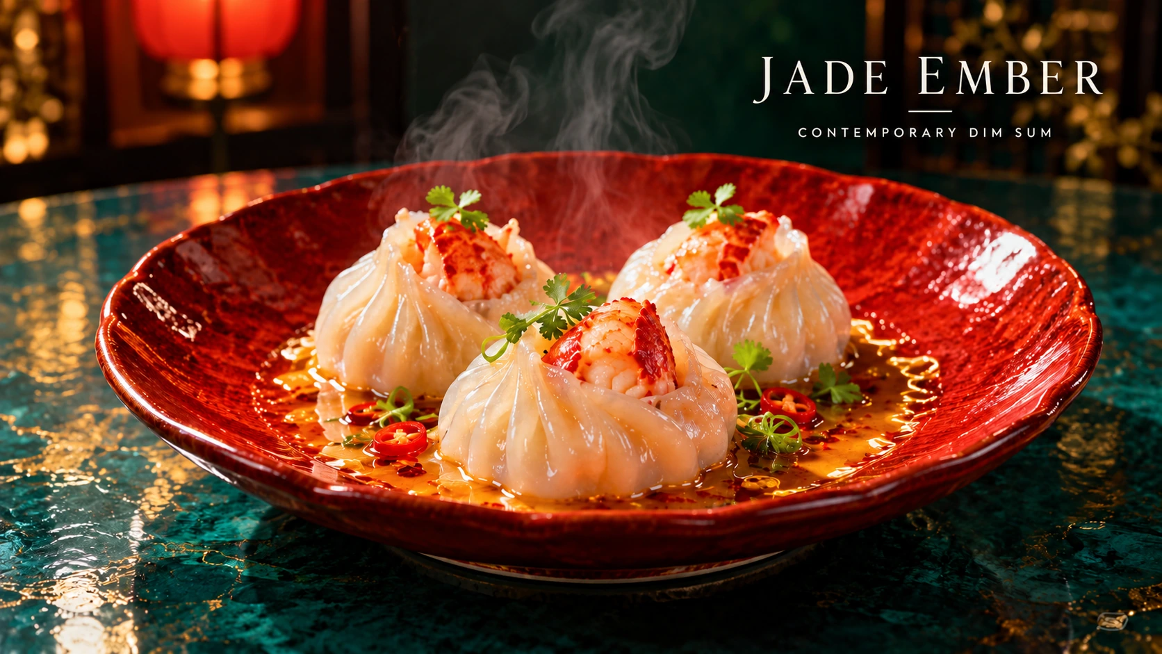 JADE EMBER｜餐飲廣告；原創 AI 概念創作、虛構品牌，非客戶案例。